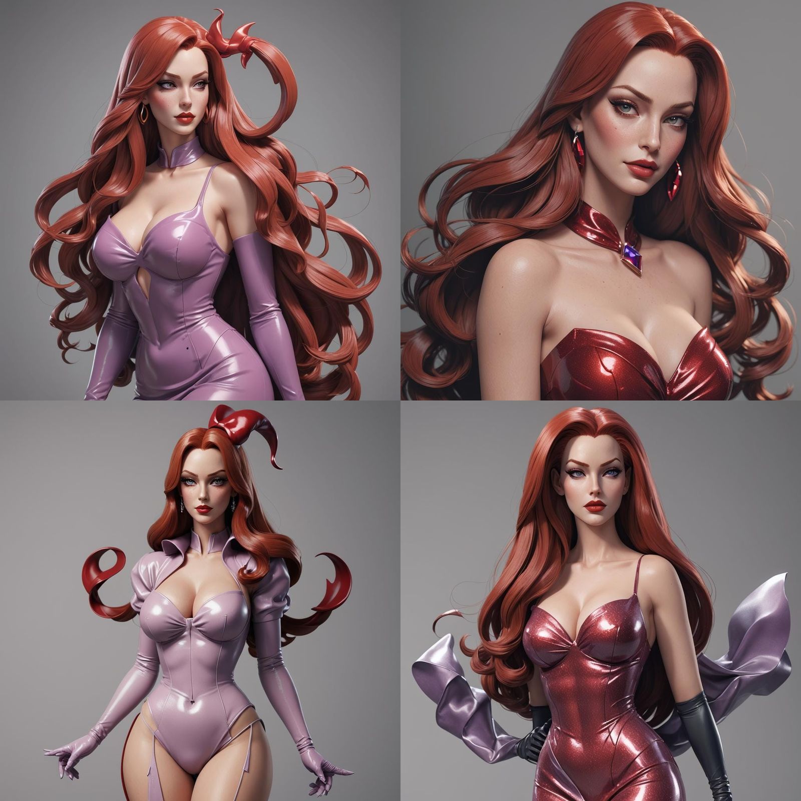 Jessica Rabbit in Detailed 3D Anime Art