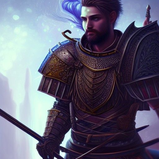 Detailed Fantasy Knight Concept Art in 8K