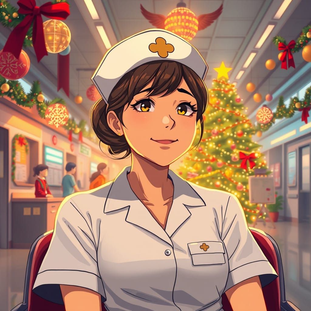 A Weary Nurse Finds Hope on Christmas Eve in Anime-Inspired...