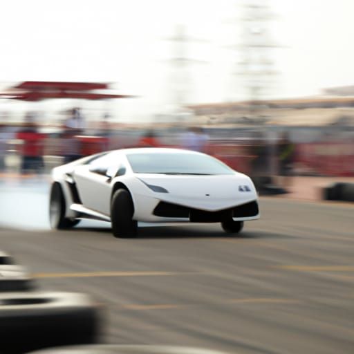 Lamborghini Drifting on Speedway: Professional Photography