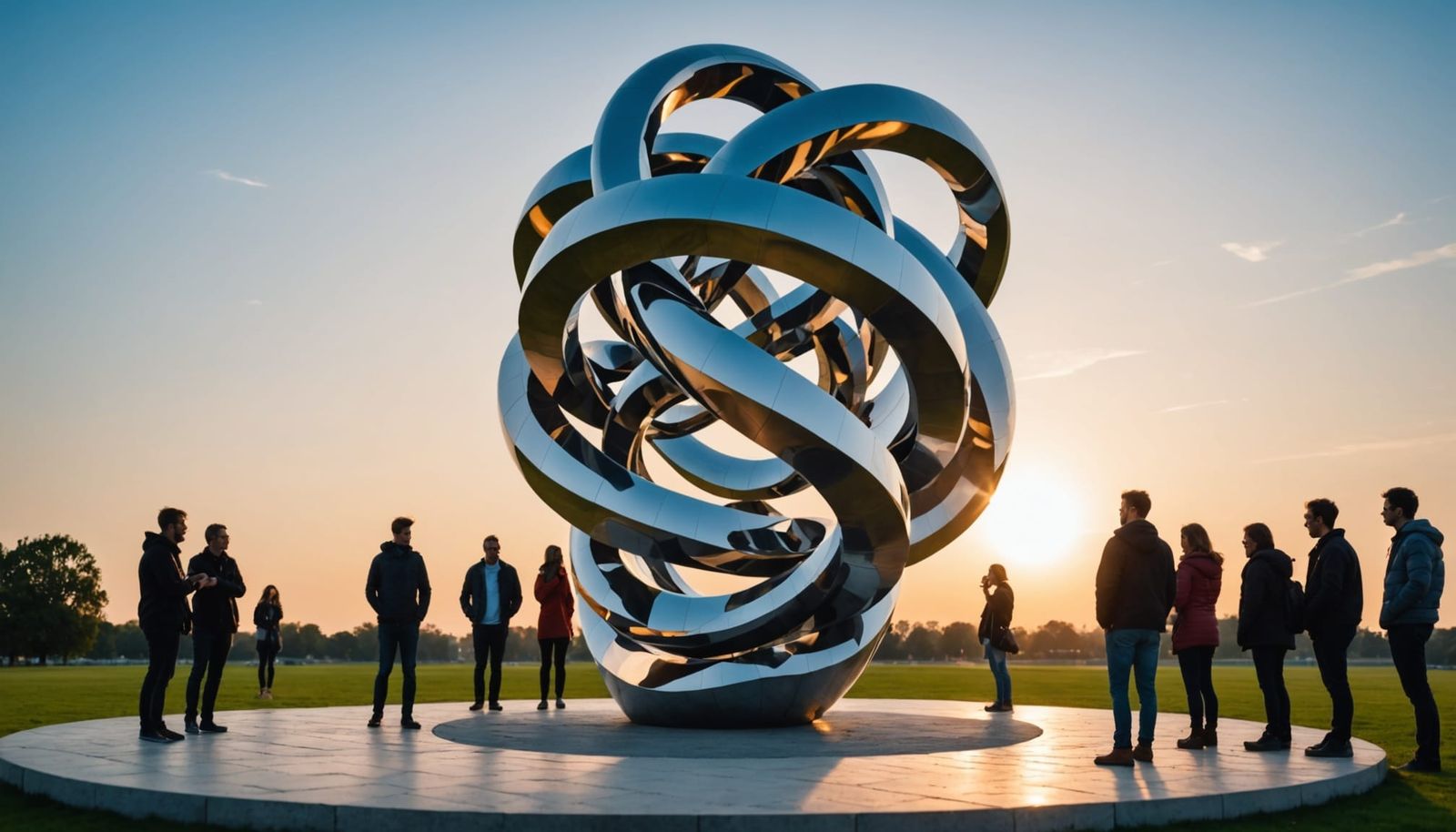 Surreal Sculpture with Impossible Forms