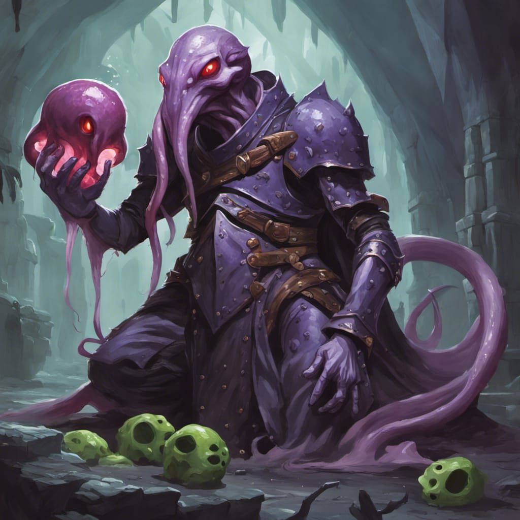 Armored Mind Flayer with Pet Slime