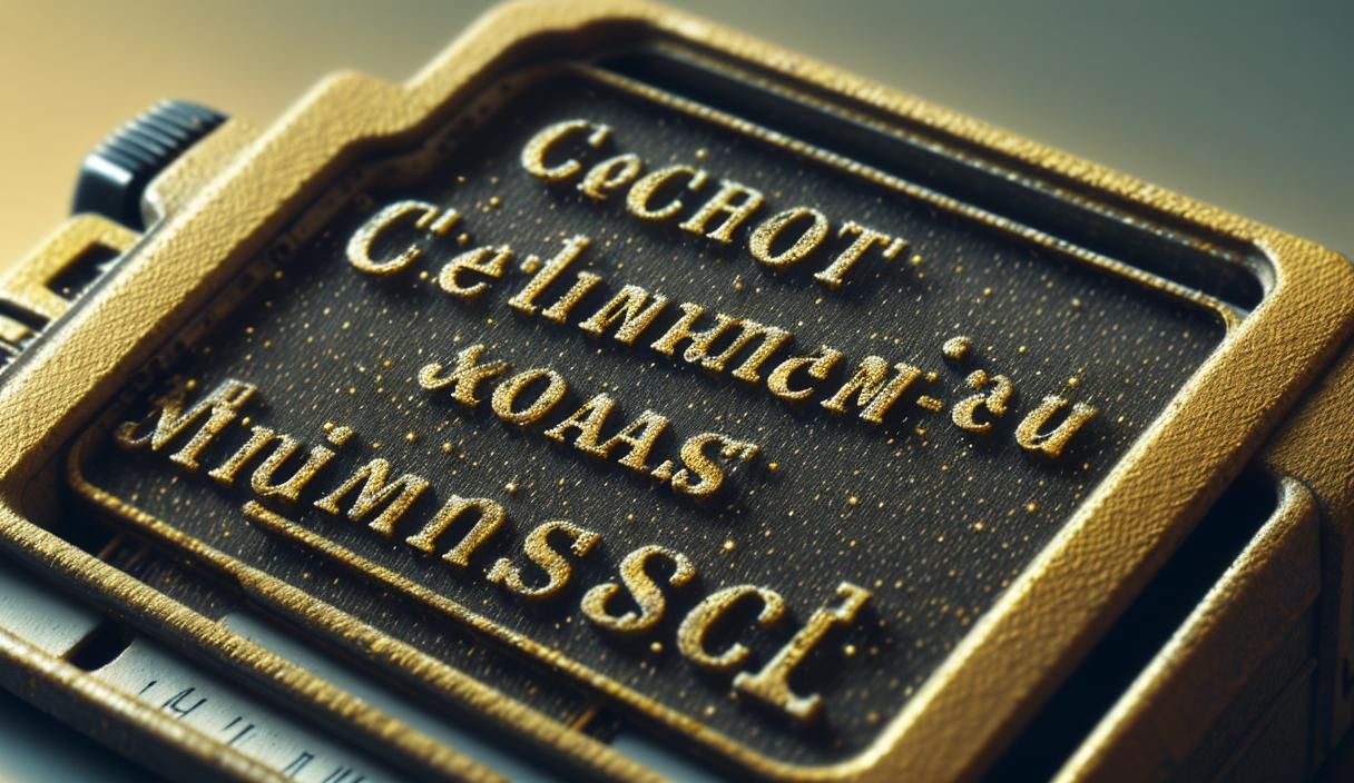 Vintage Typewriter with Single Word in Golden Light