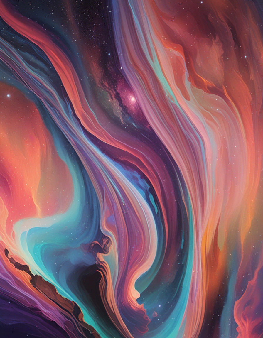 Northern Lights Cosmic Dance in Vibrant Colors