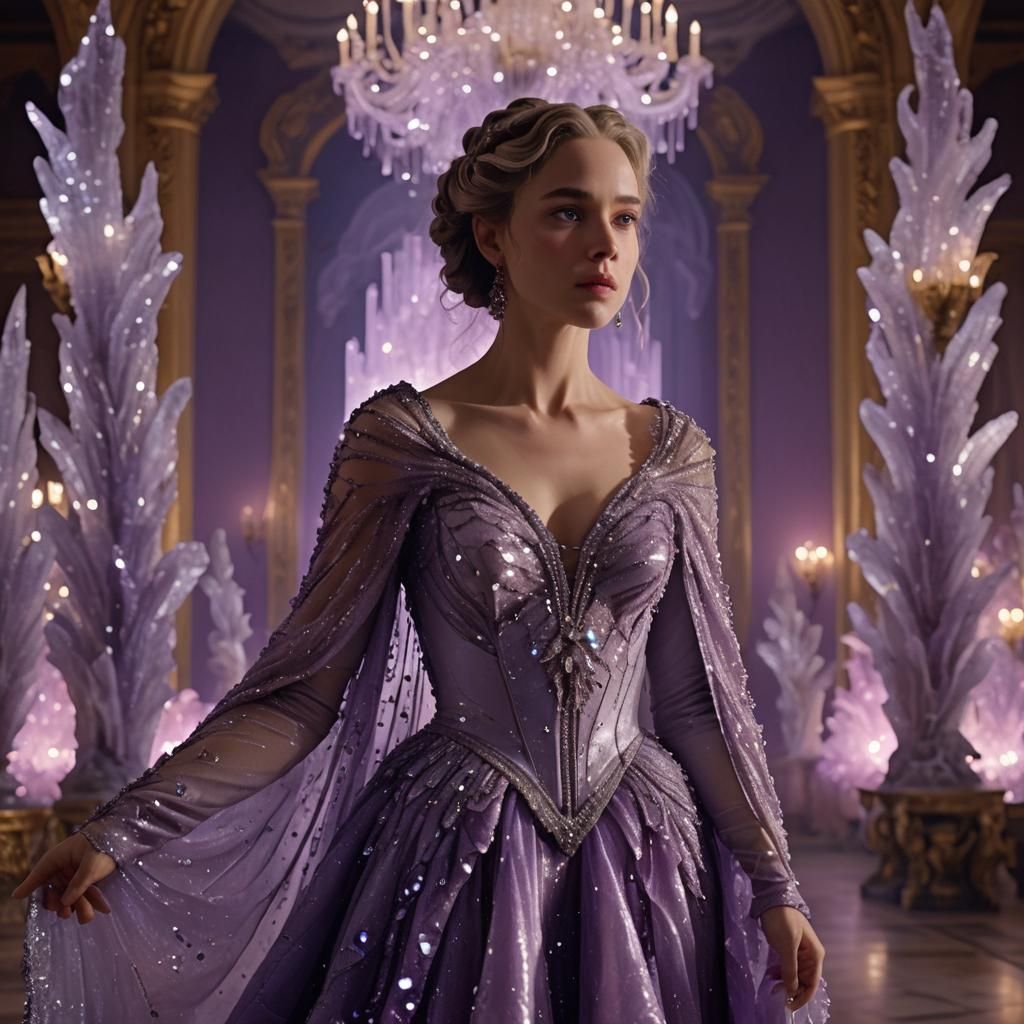 Baroque Ballroom: Woman in Crystal Dress