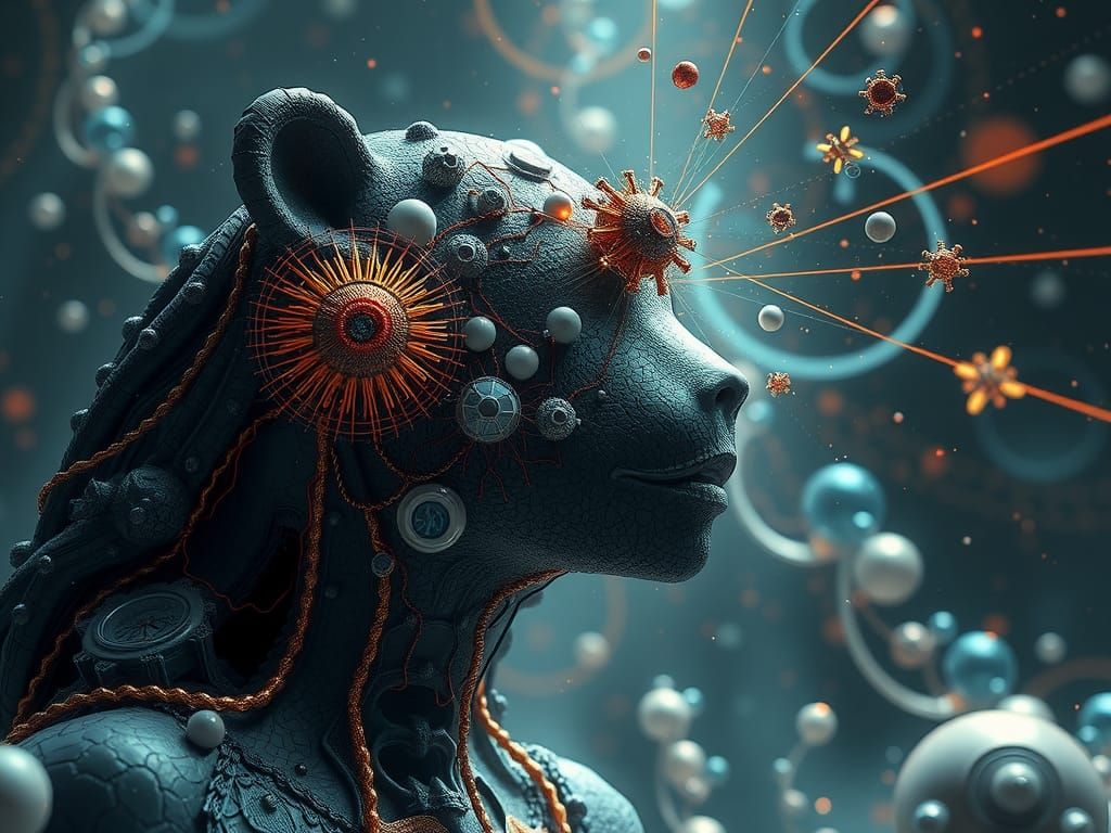 Cosmic Atomic Neuronic Extremes in 3D