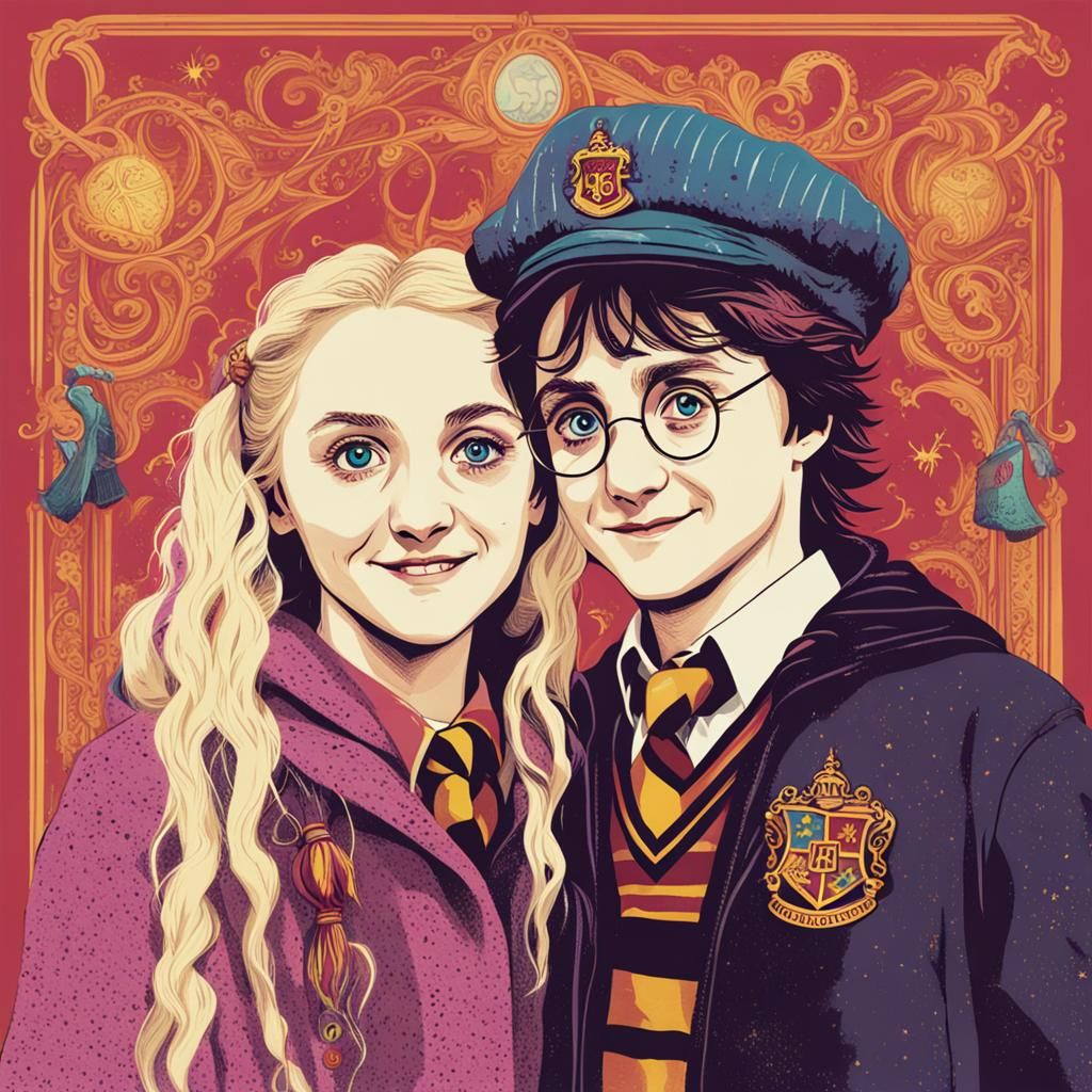 Luna Lovegood Portrait: Dreamlike Digital Art