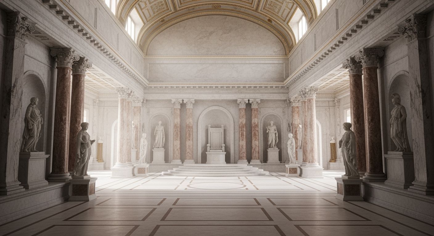 Opulent Throne Room in Ancient Rome