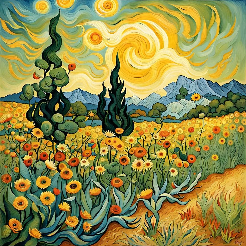 Kindness and Love, Post-Impressionist Painting