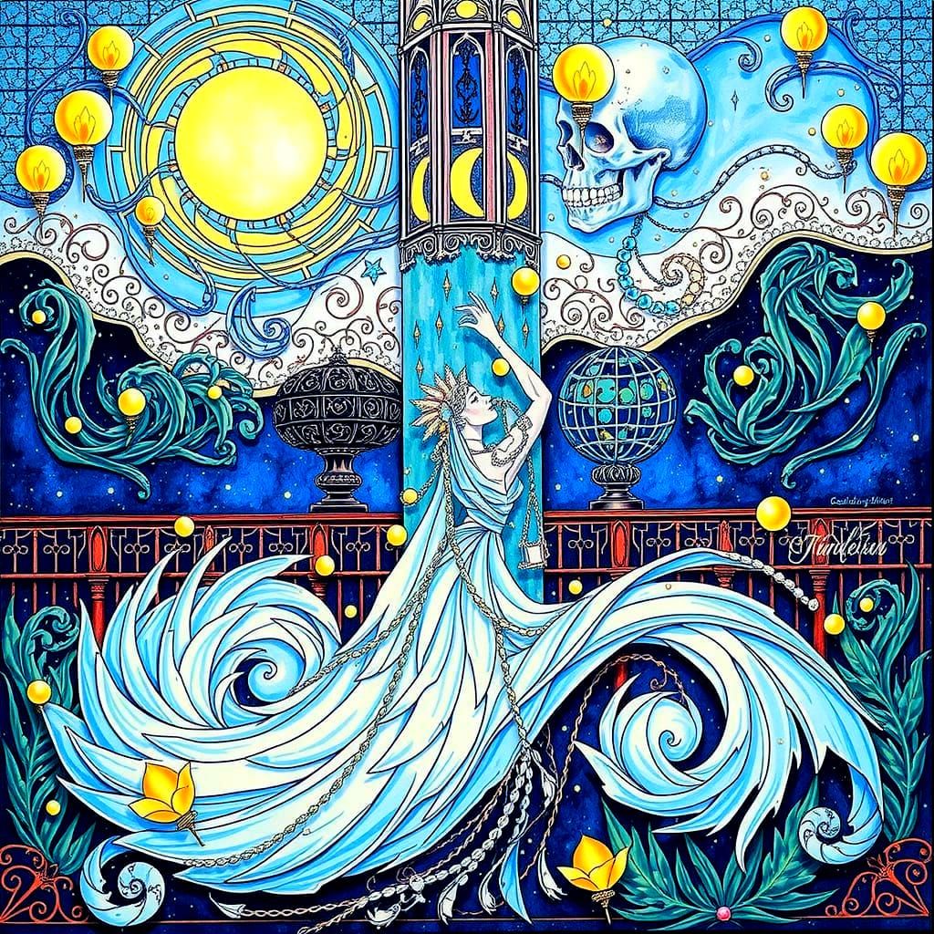 Dramatic, Maximalist Masterpiece in Triadic Colors