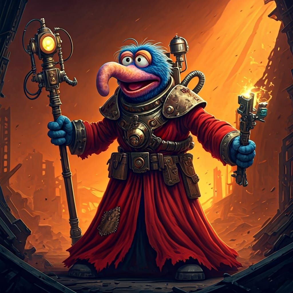 Gonzo the Warhammer Tech-priest