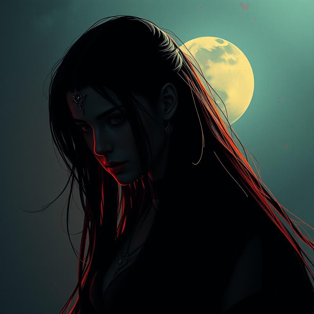 Dark Fantasy Movie Poster with Bauhaus Elements