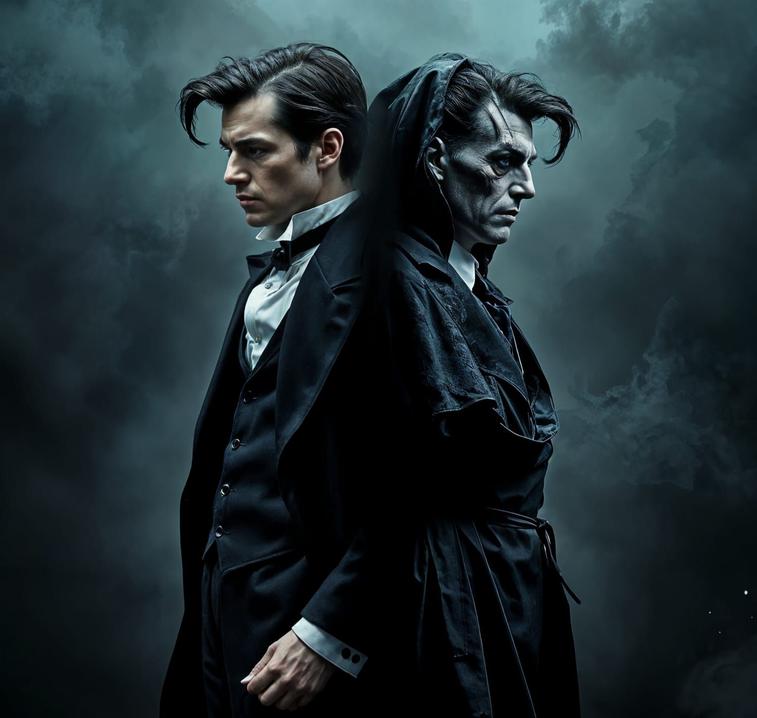 Jekyll and Hyde: Split Portrait in Hyperrealism