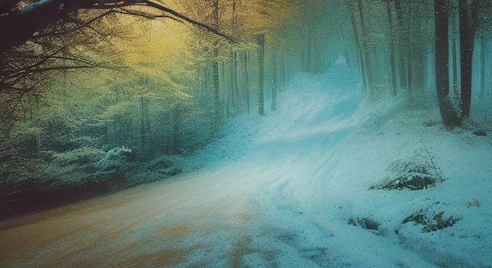 Winter Prayers: Hyperdetailed Concept Art in Orange and Teal