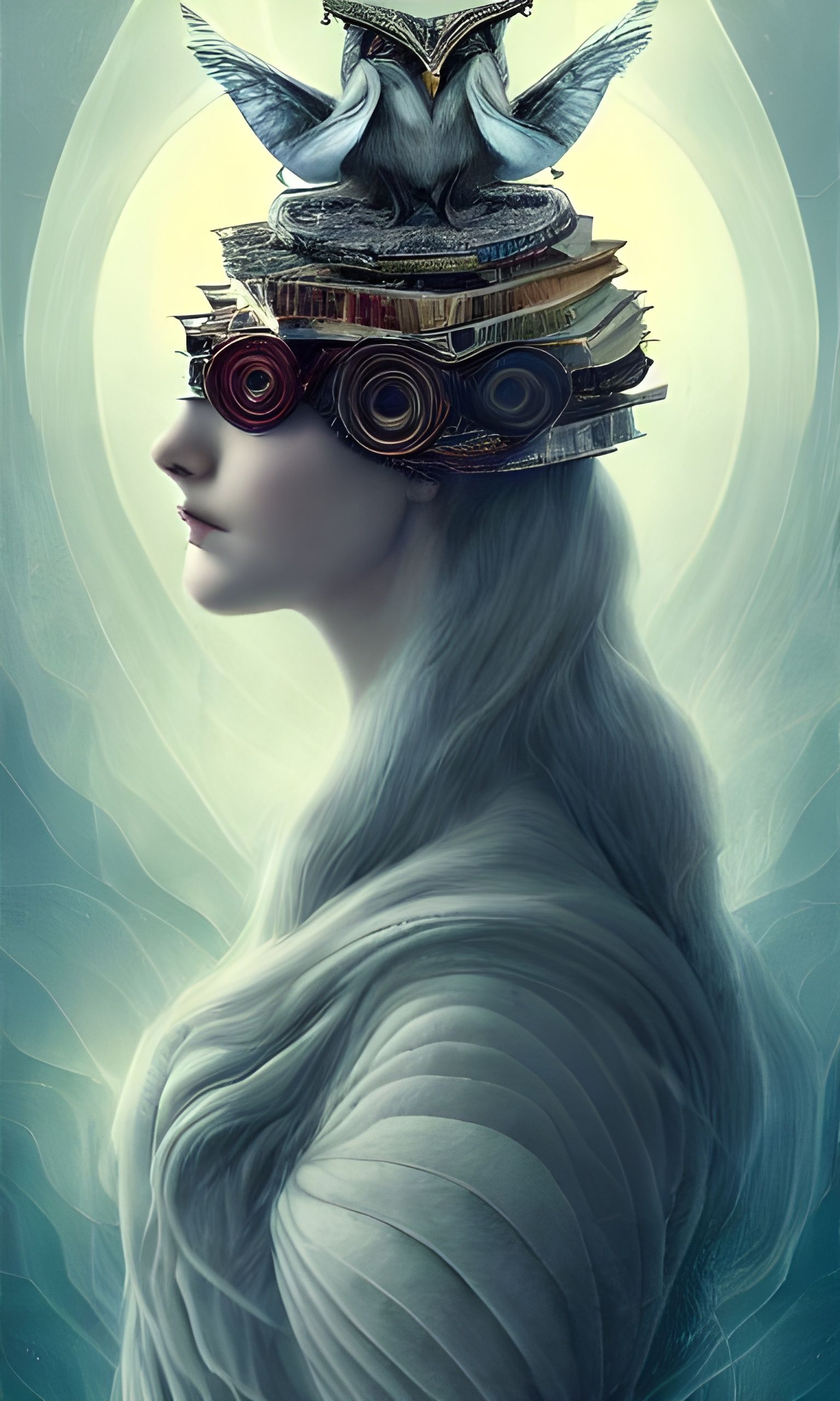 Goddess of Justice: Detailed Matte Painting