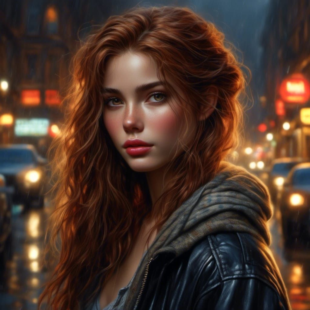 Stunning Woman Portrait in Hyperreal Style