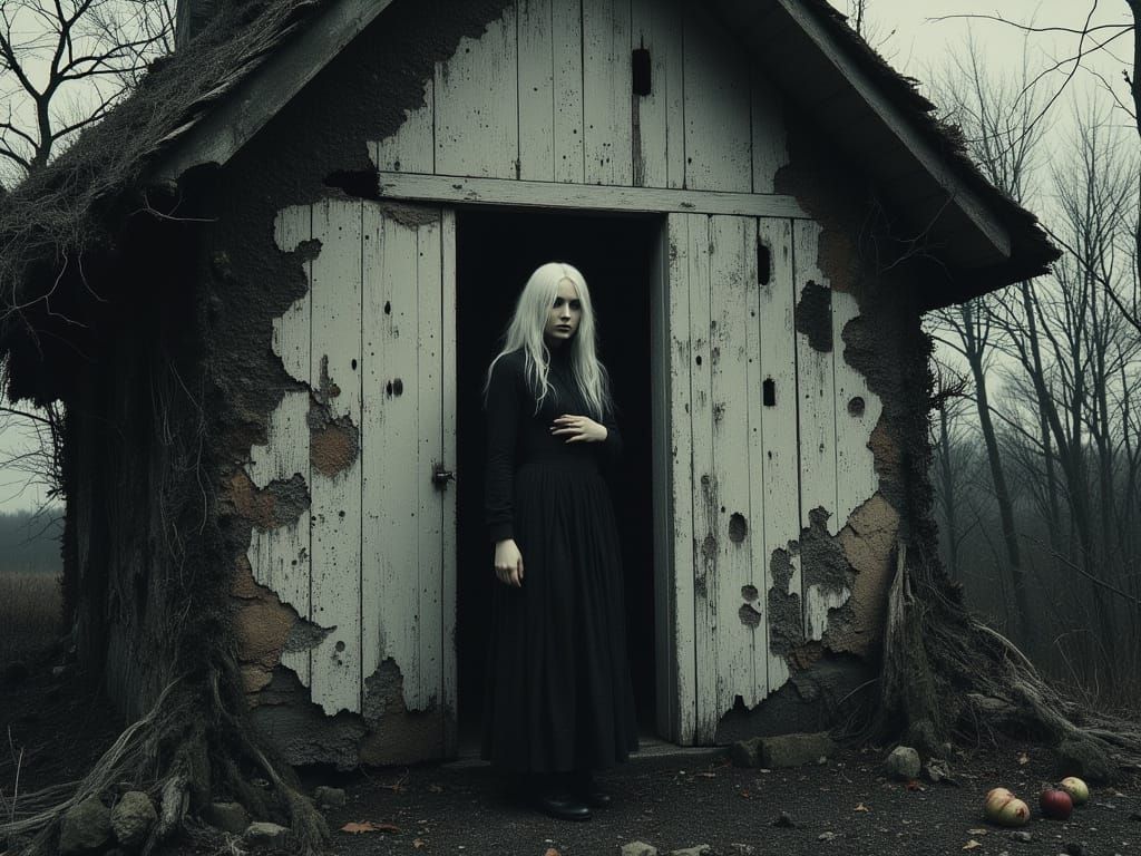 Snow White's Decaying Victorian Tragedy in Gloomy Art