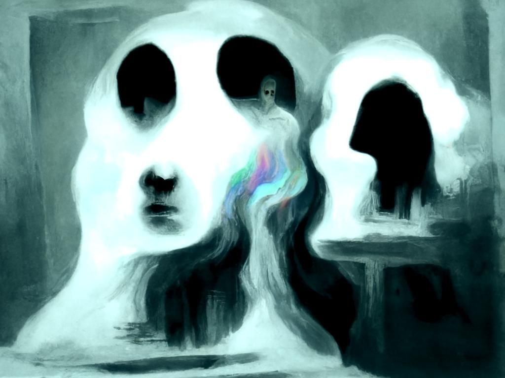Abstract Ghosts in the Mind Conceptual Art