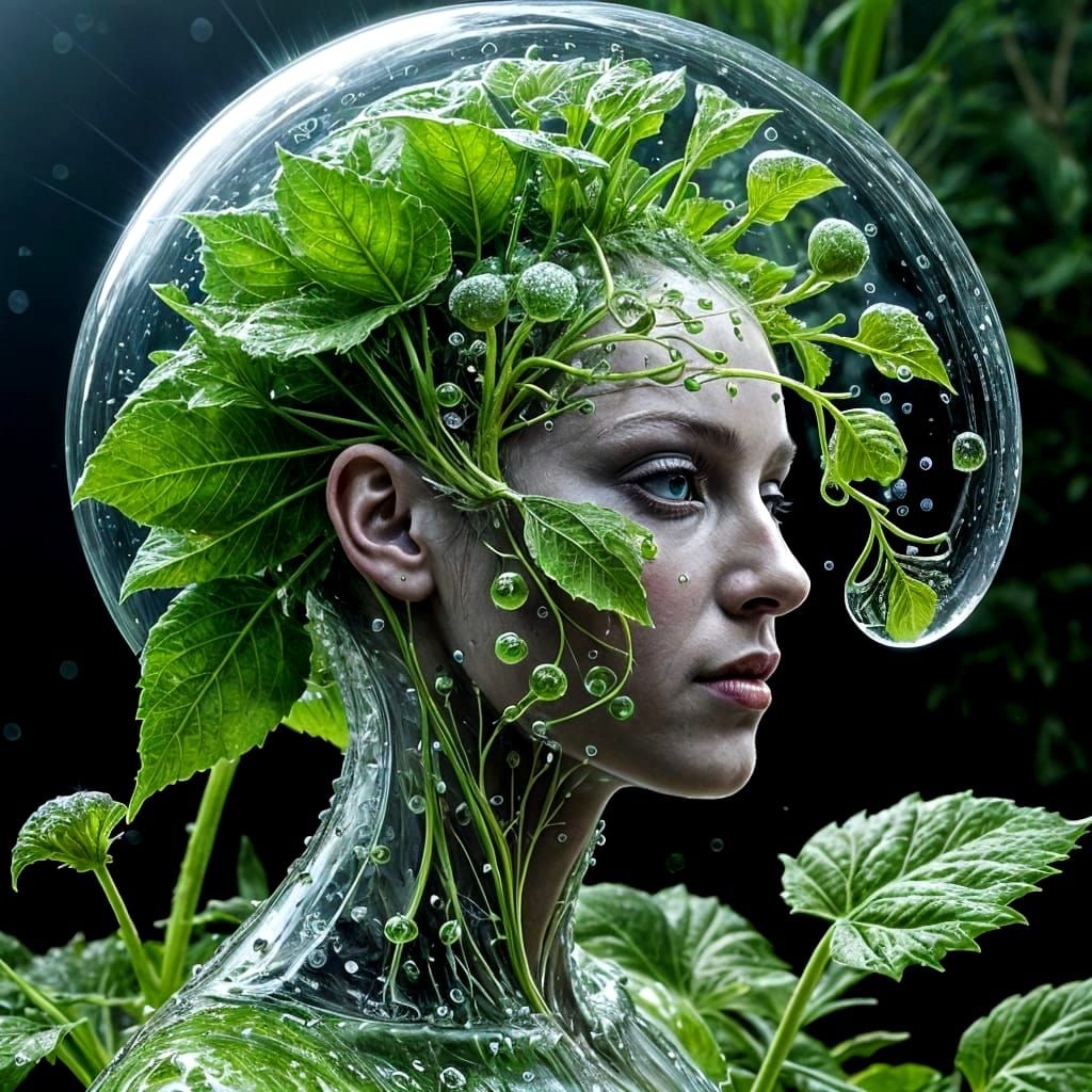 Aquatic Kingdom Inside a Water Drop