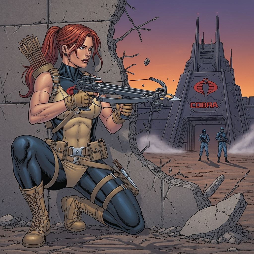 Scarlett's Cobra Infiltration: Comic Art Style