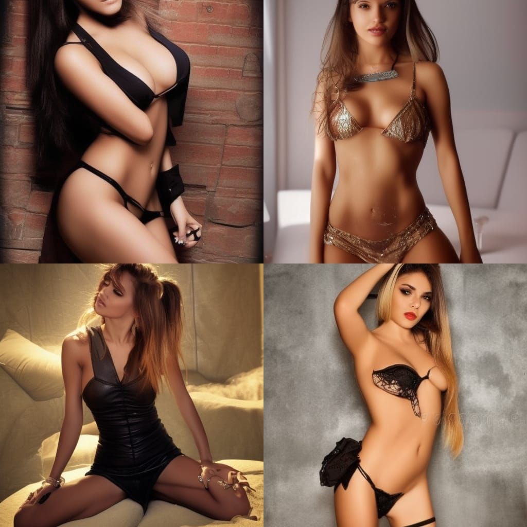 AI Interpretation of a Hot Girl