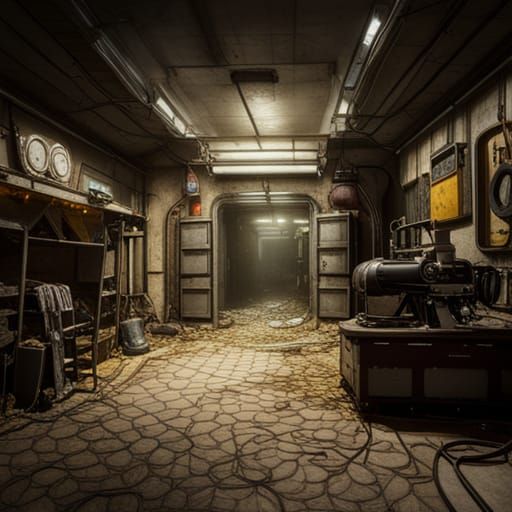 Fallout Underground Bomb Shelter Workshop: Detailed Matte Pa...