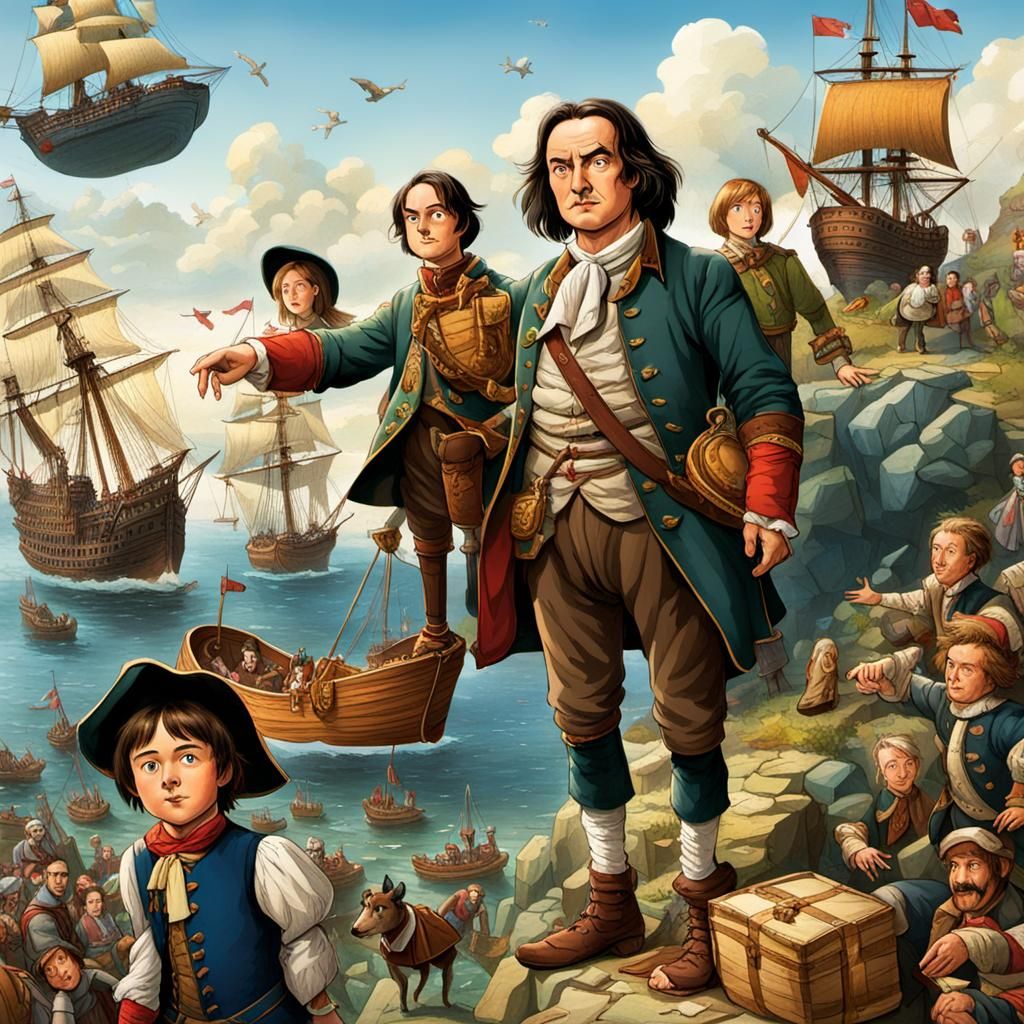 AI Interpretation of Gulliver's Travels