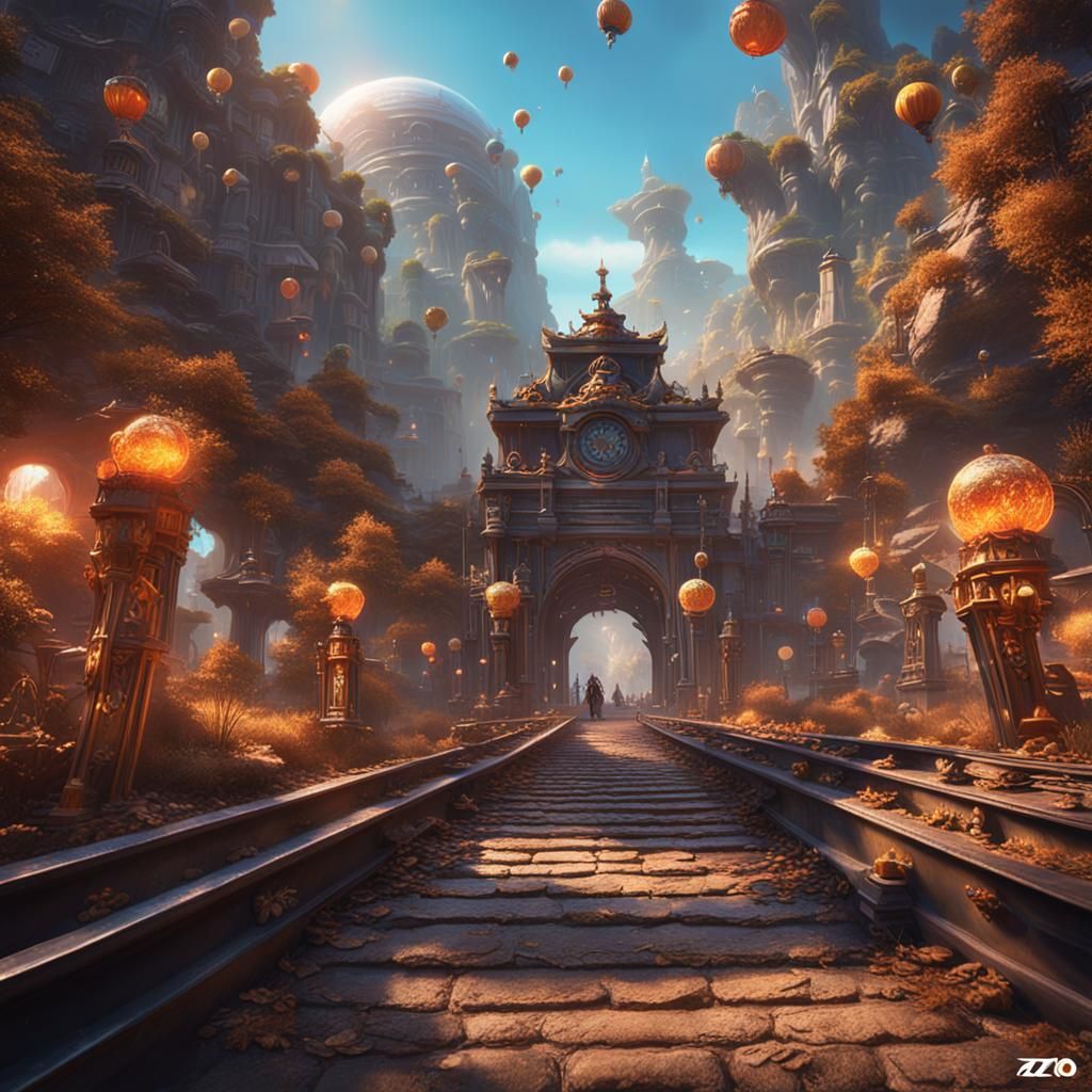 Fantastical Creative Energy in Detailed Matte Painting