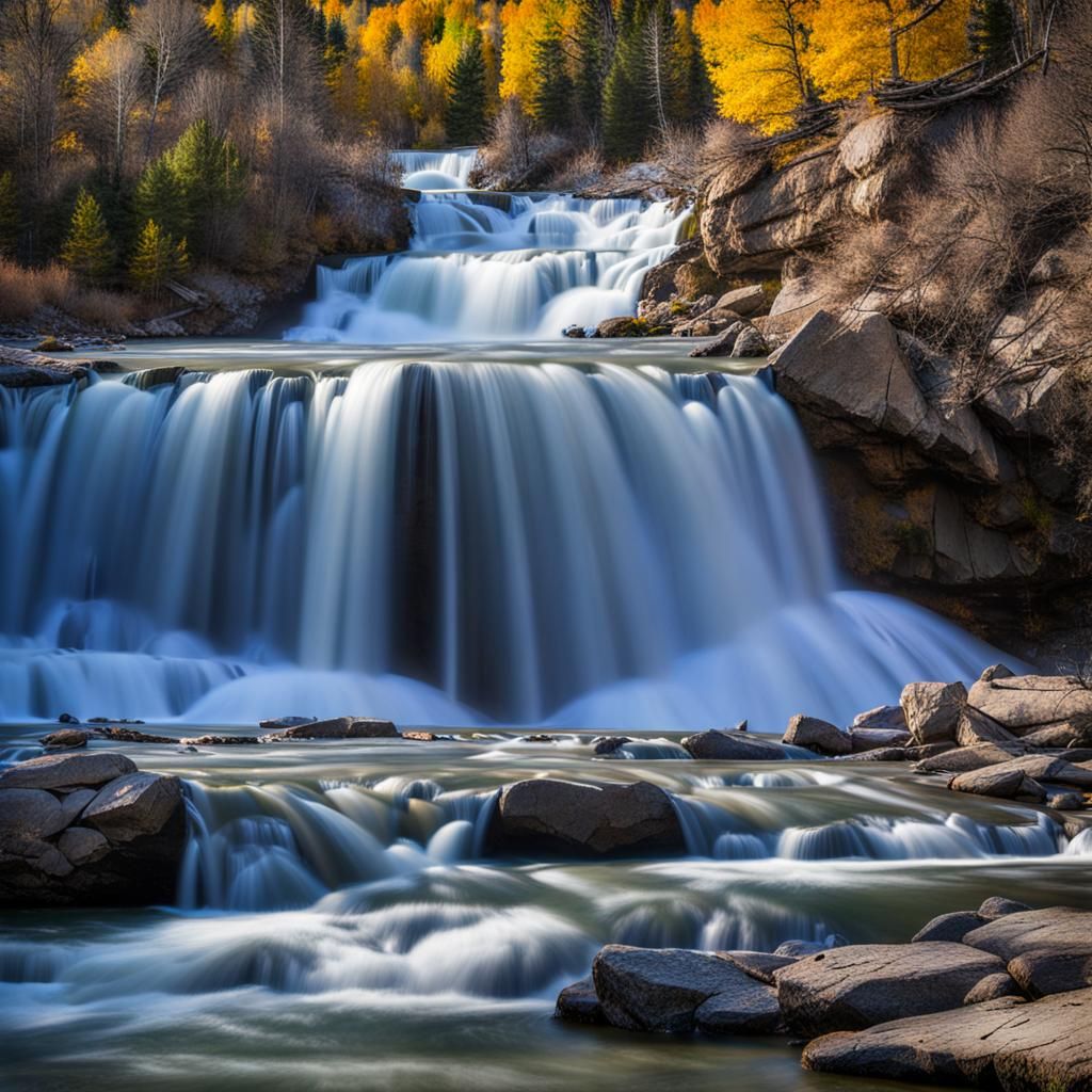 Black Eagle Falls, Missouri River Landscape