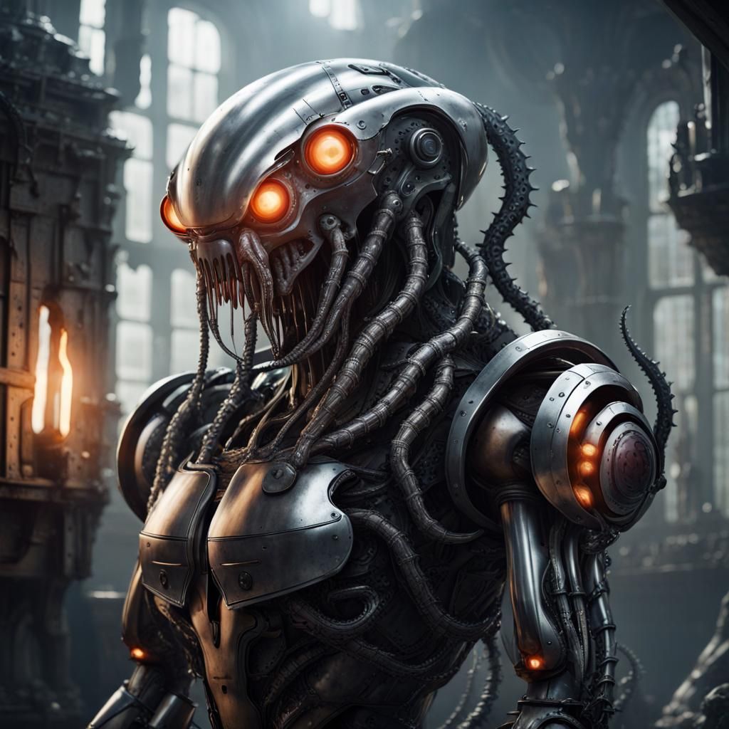 Epic Sci-Fi Mech in Detailed Digital Art