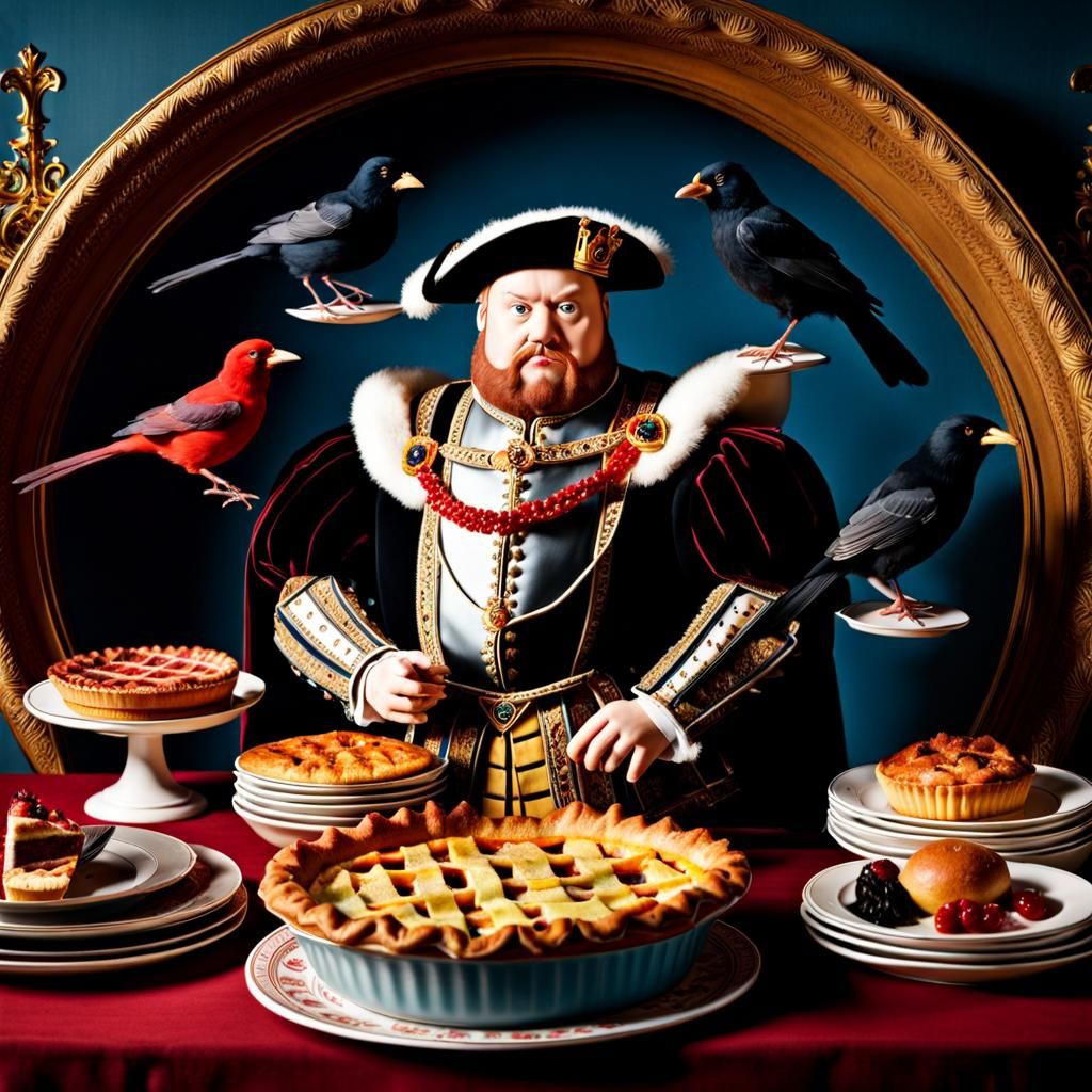 King Henry VIII and Blackbird Pie, Wes Anderson Style