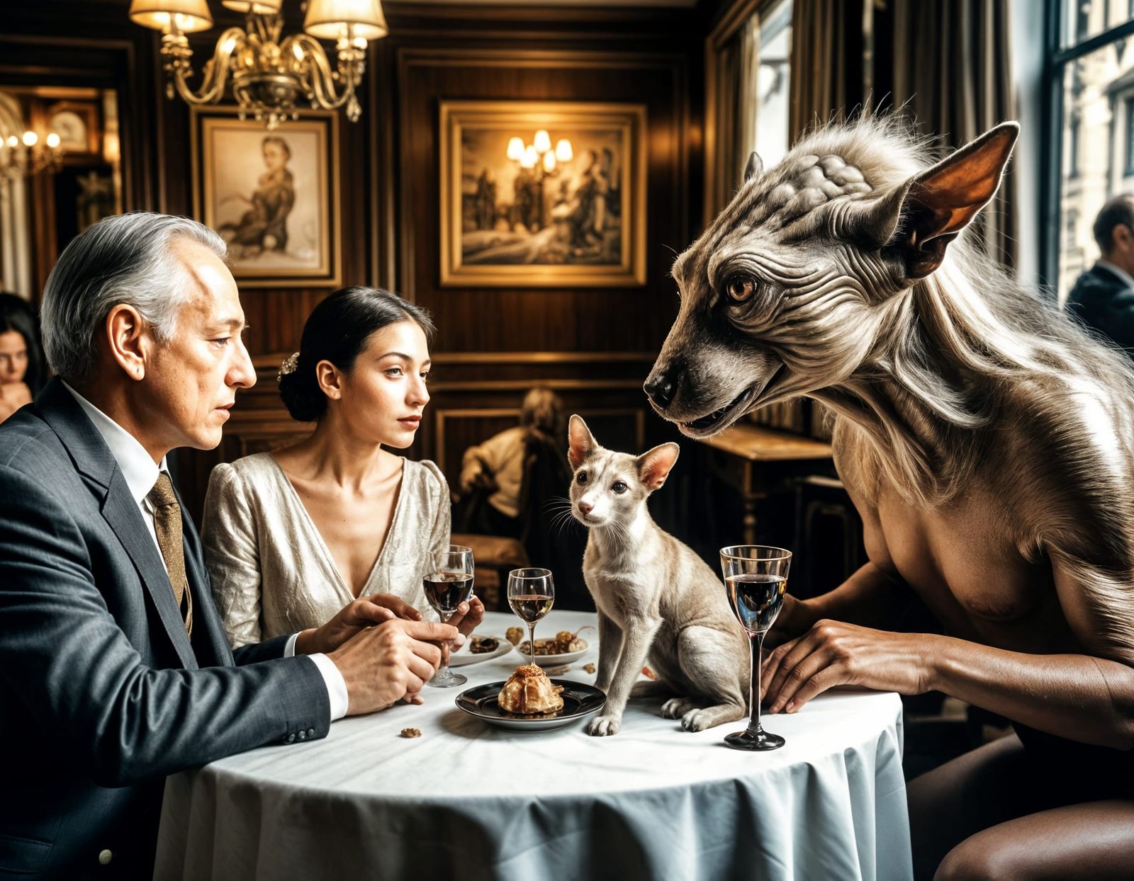 Exotic Party: Hyperrealistic Aliens and Humans