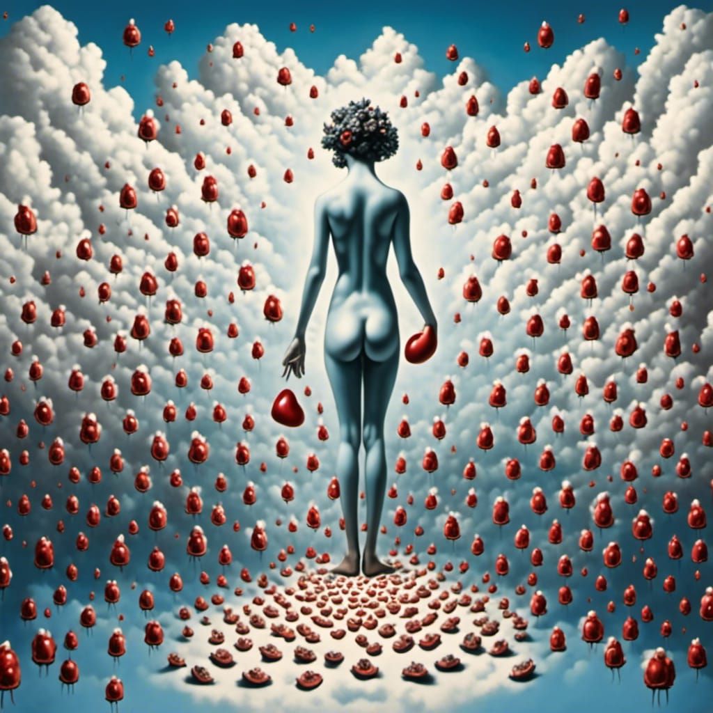 Surreal Heart Carried in Darkness