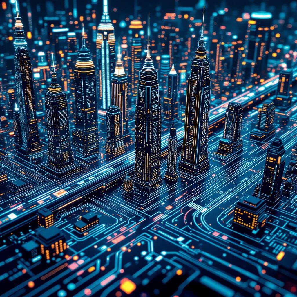 Microscopic Metropolis on a Circuit Board