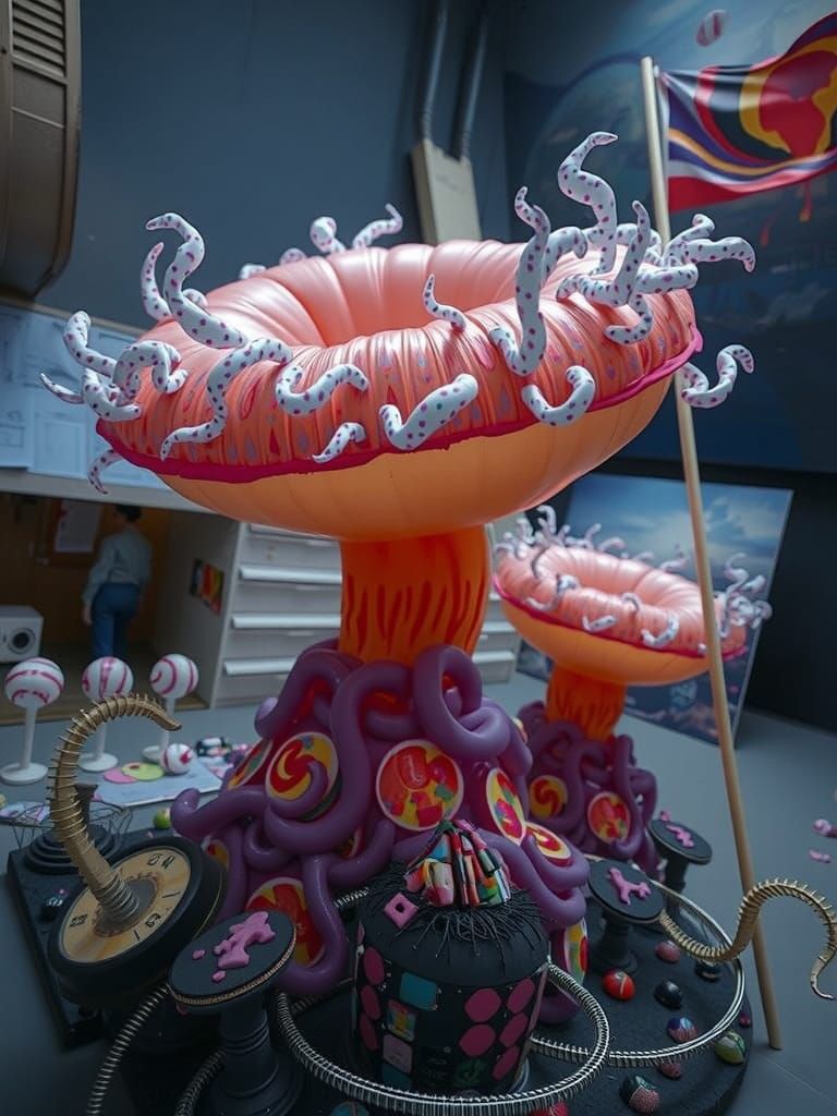 Surrealist Dreamscape in Whimsical, Expressionist Style