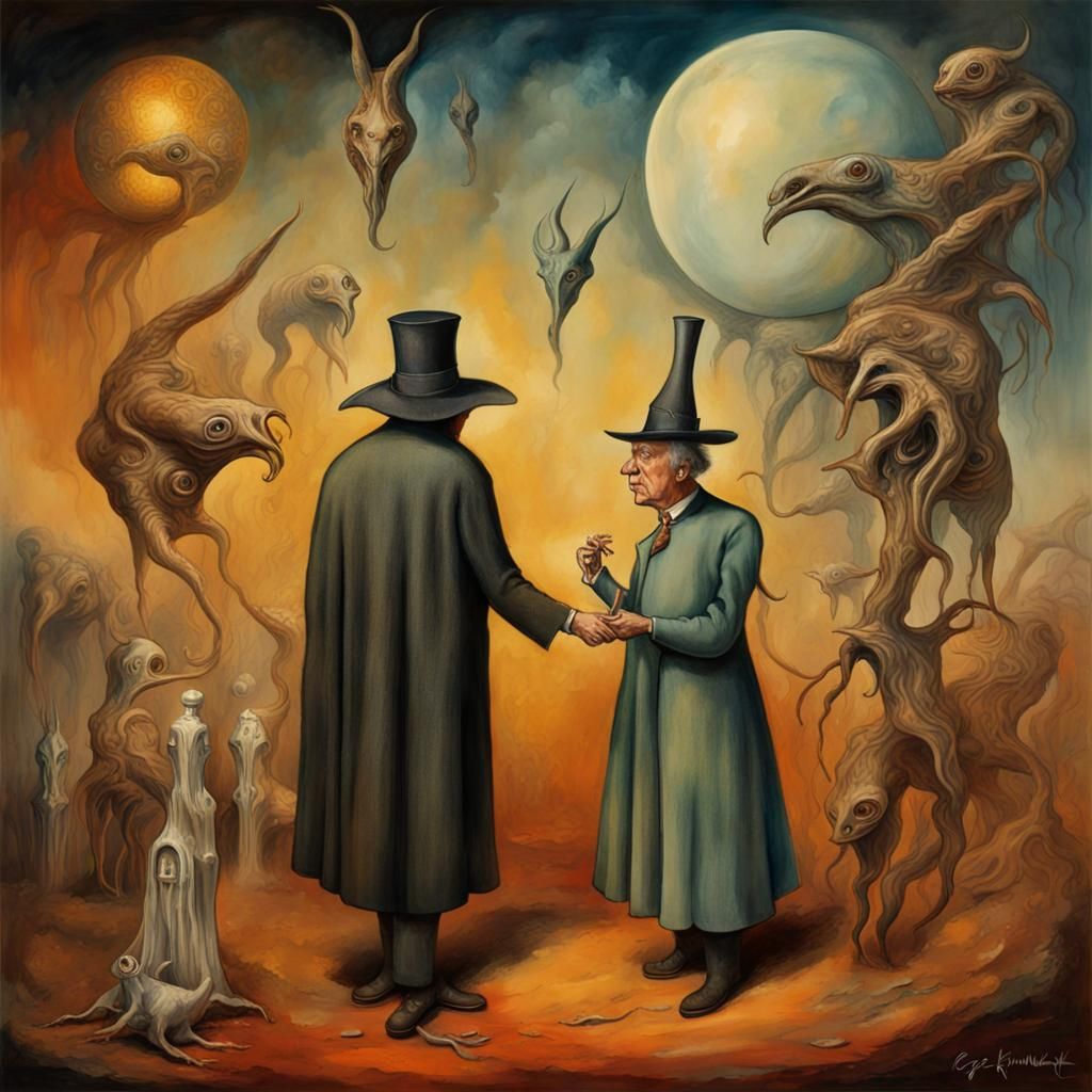 Surreal Dreamscape in Dark Fantasy Style