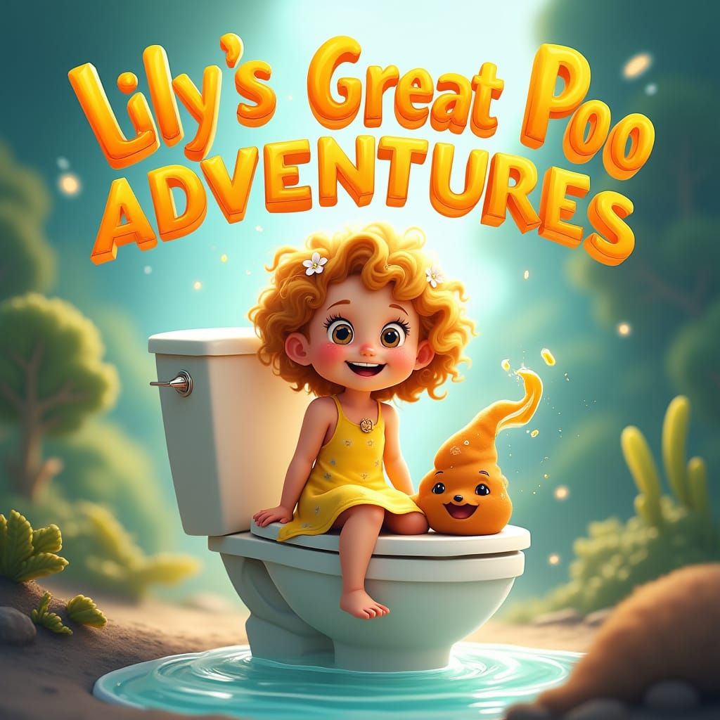 Whimsical Children's Book Cover in Vibrant Colors
