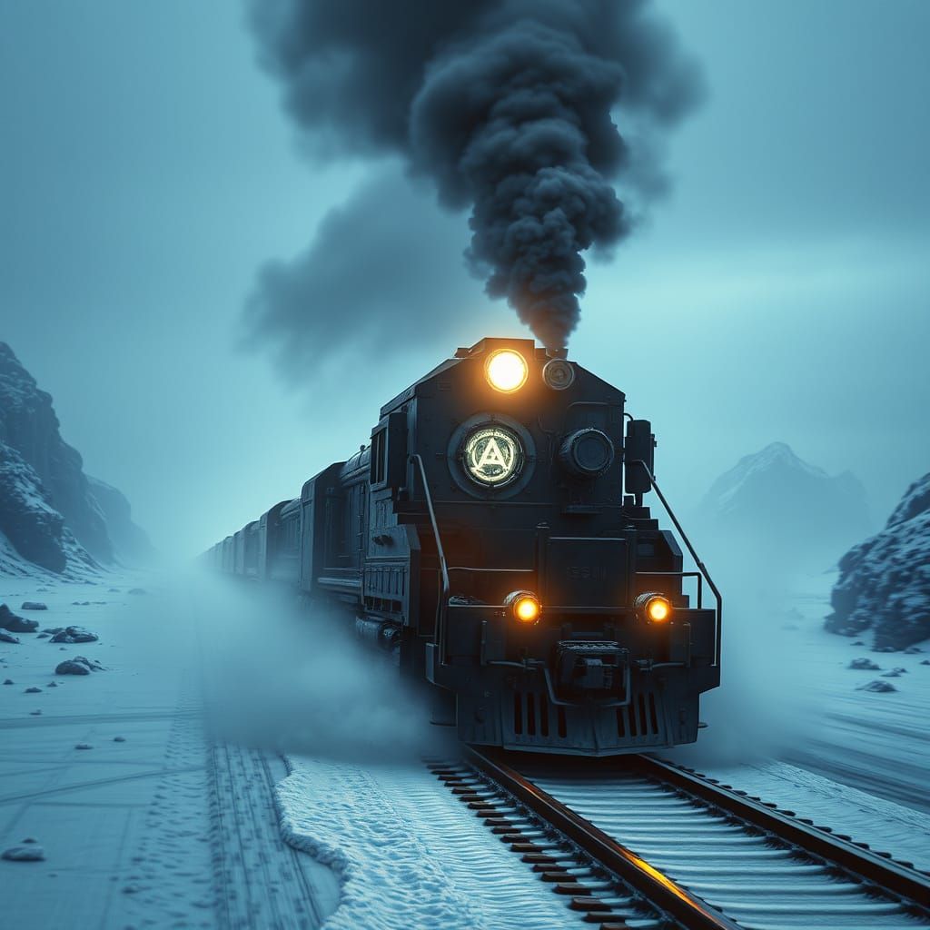 Dystopian Snowpiercer Train Rides Through Frozen Wasteland i...