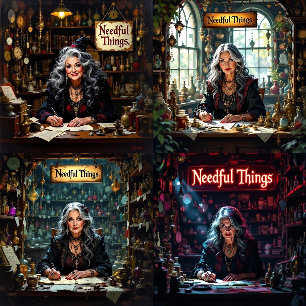 Witchy Woman Works at Magickal Thrift Store