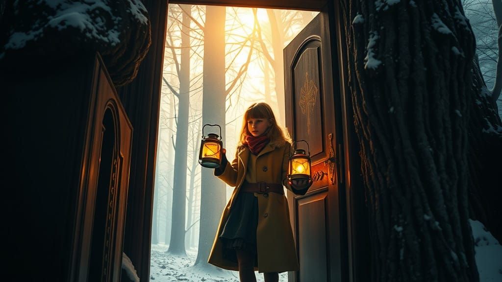 Lucy Pevensie Enters the Mystical Forest of Narnia in Cinema...