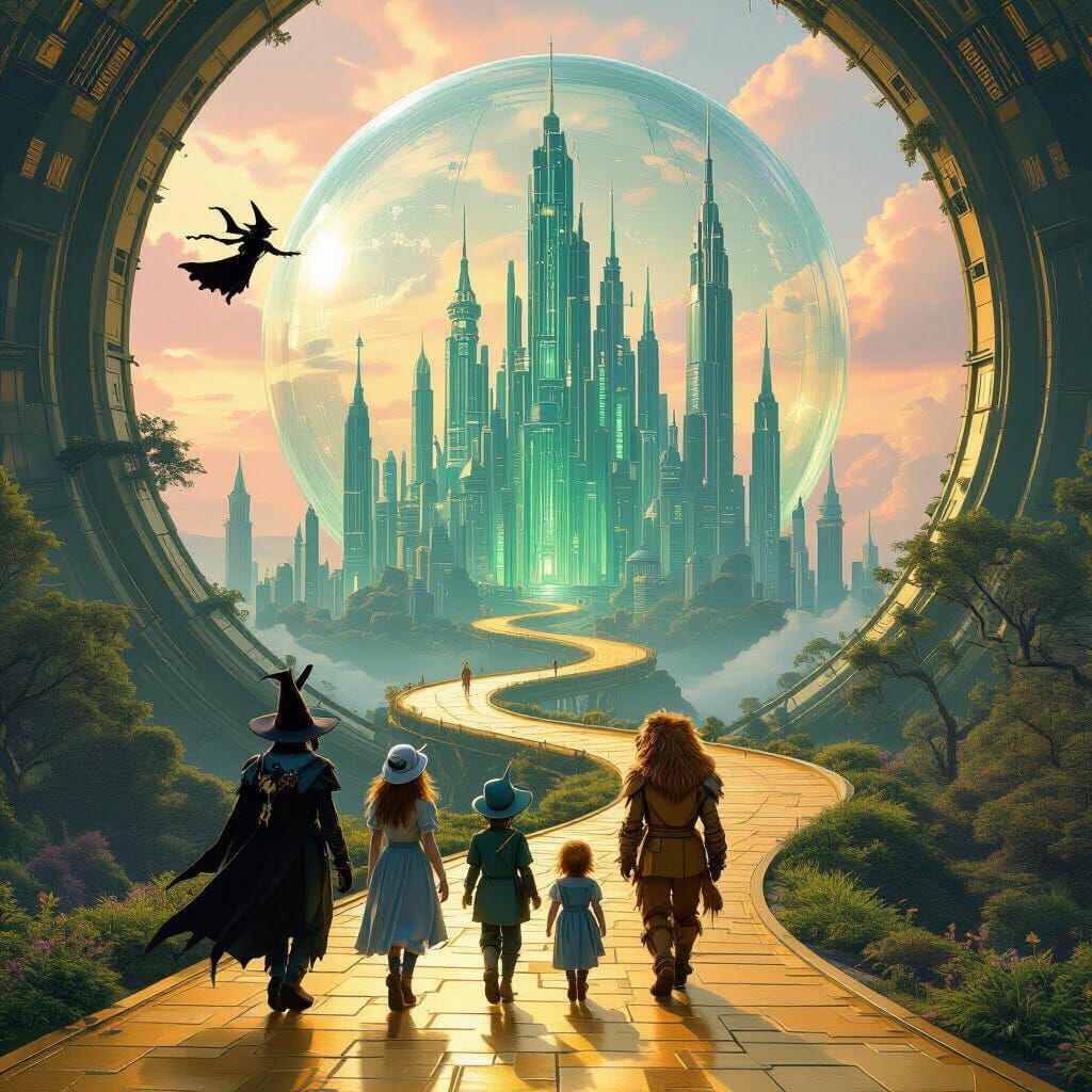 Futuristic Oz: Golden Road to Emerald City