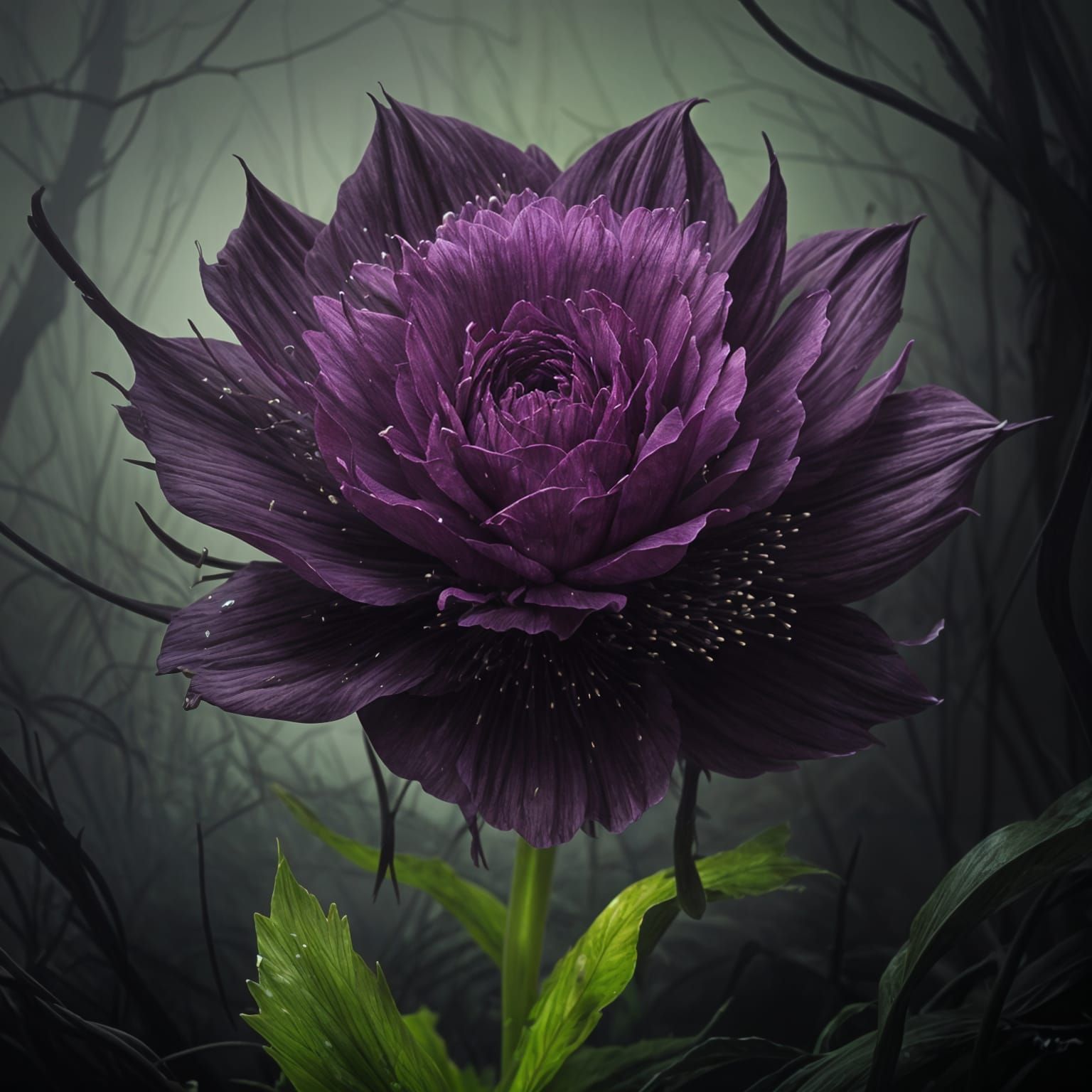 Dental Bloom in Vibrant Purple