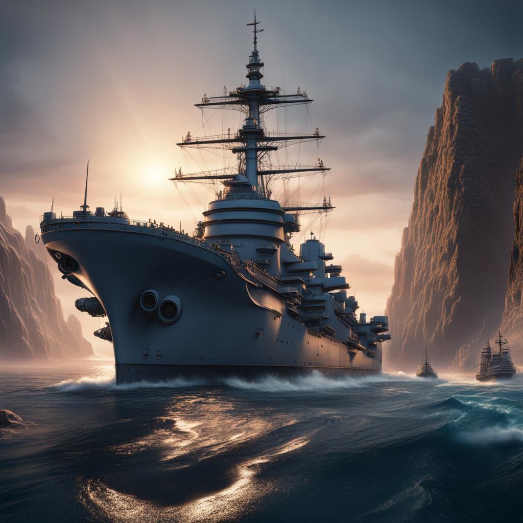 Detailed US Navy Fantasy Concept Art