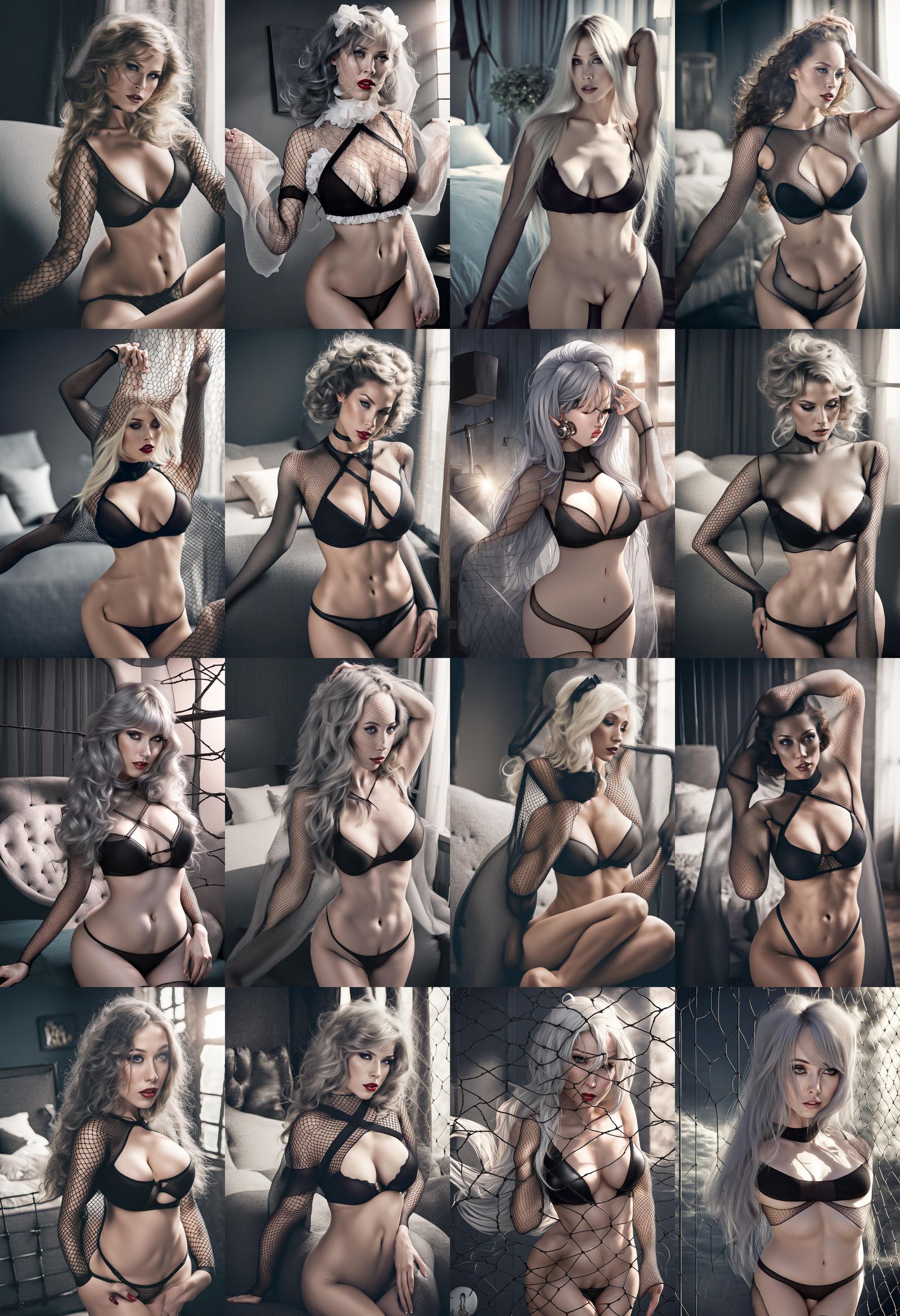 Fishnet Bodystocking Close-Up