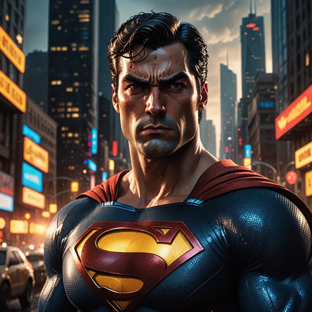 Superman, a city portrait