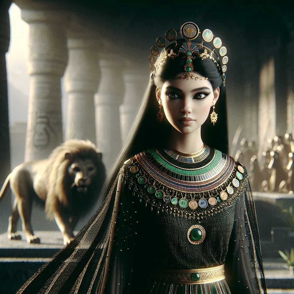 Ancient Egyptian Goddess in Epic Digital Painting