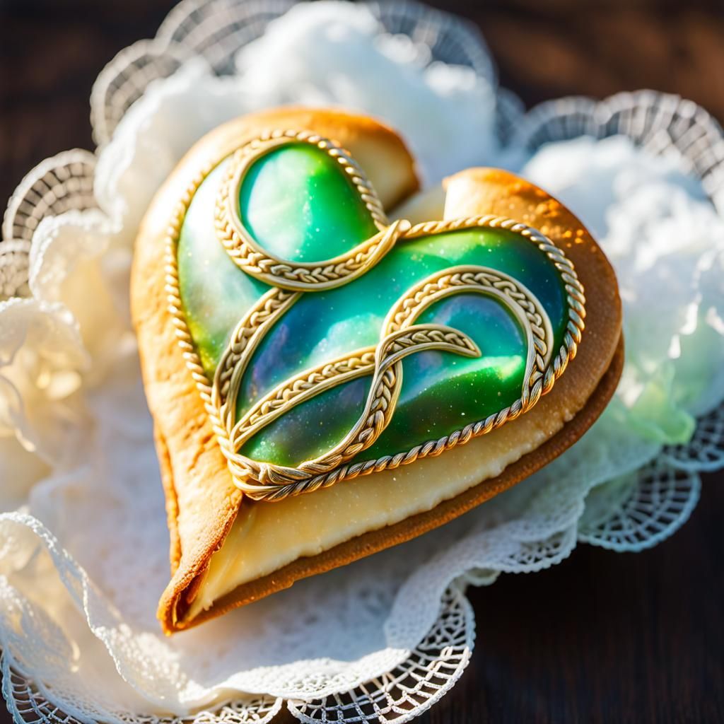 Mysterious Golden Fortune Cookie with Freyja