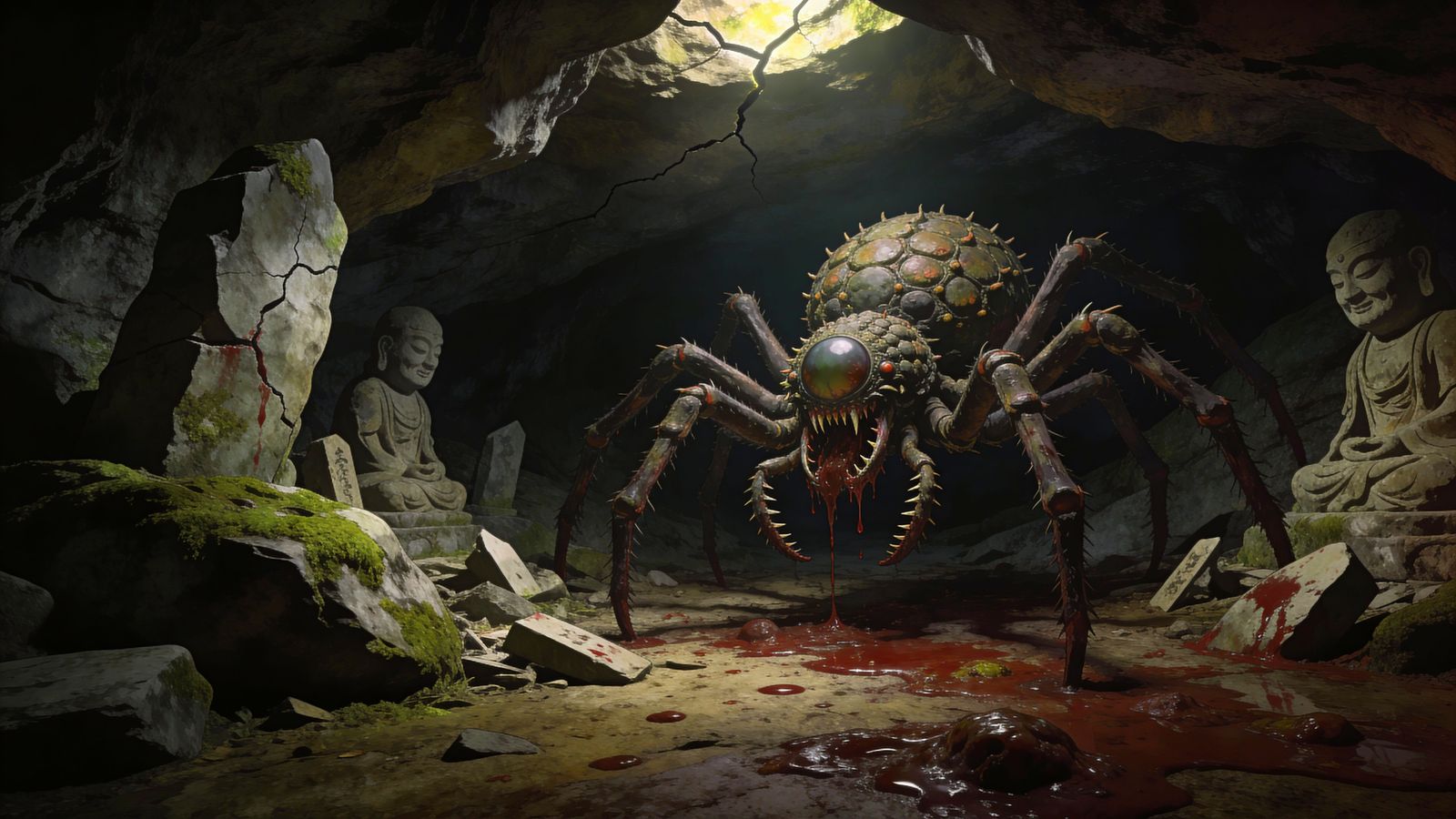 Monstrous Arachnid in Nara Period Japan