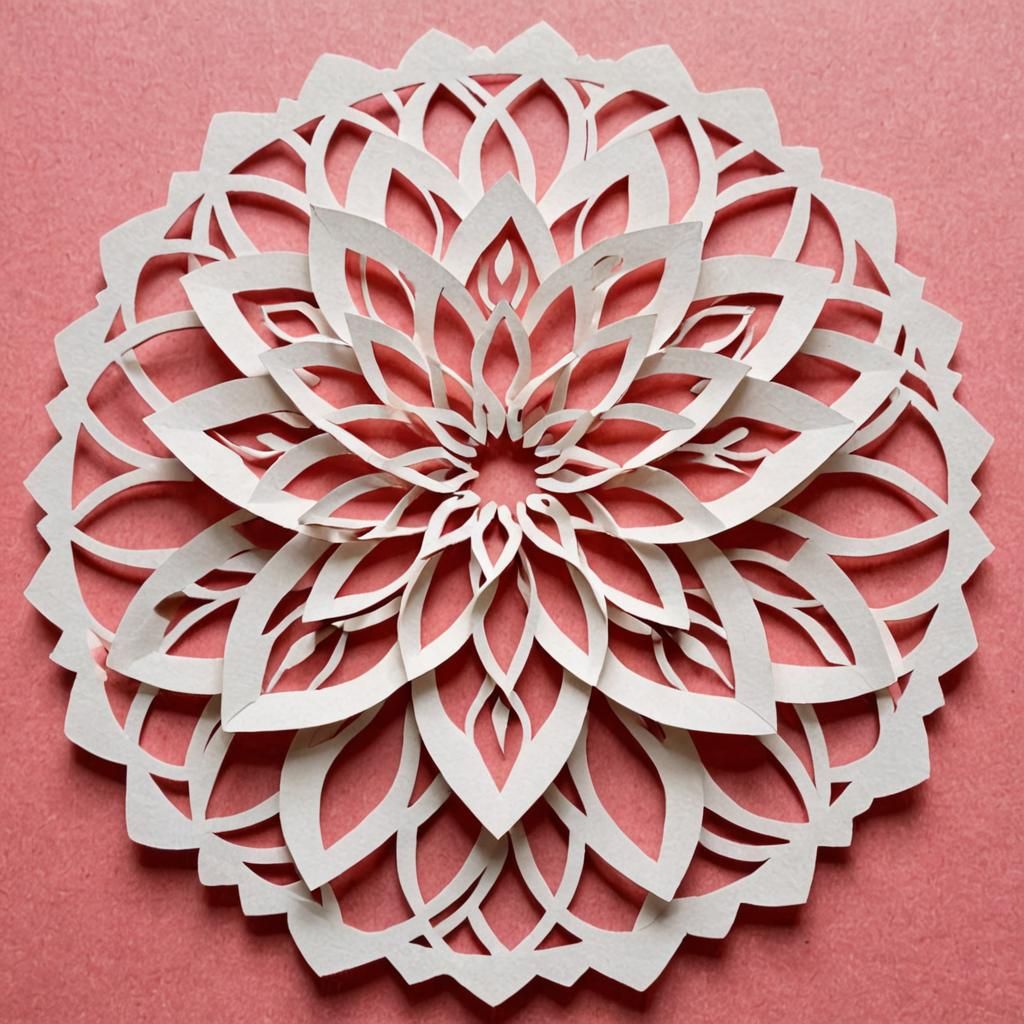 Intricate Kirigami Paper Art