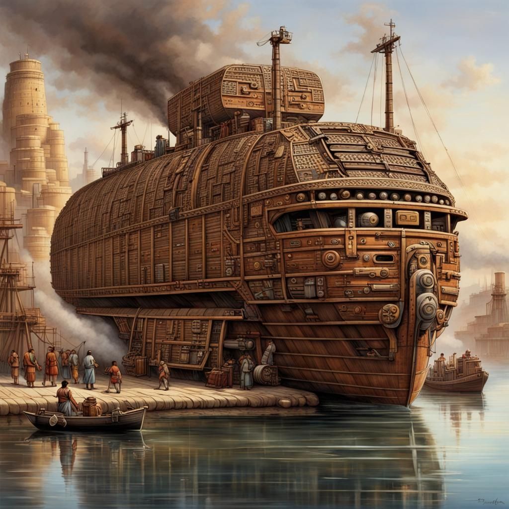 Aztec Freighter in Industrial Age Setting